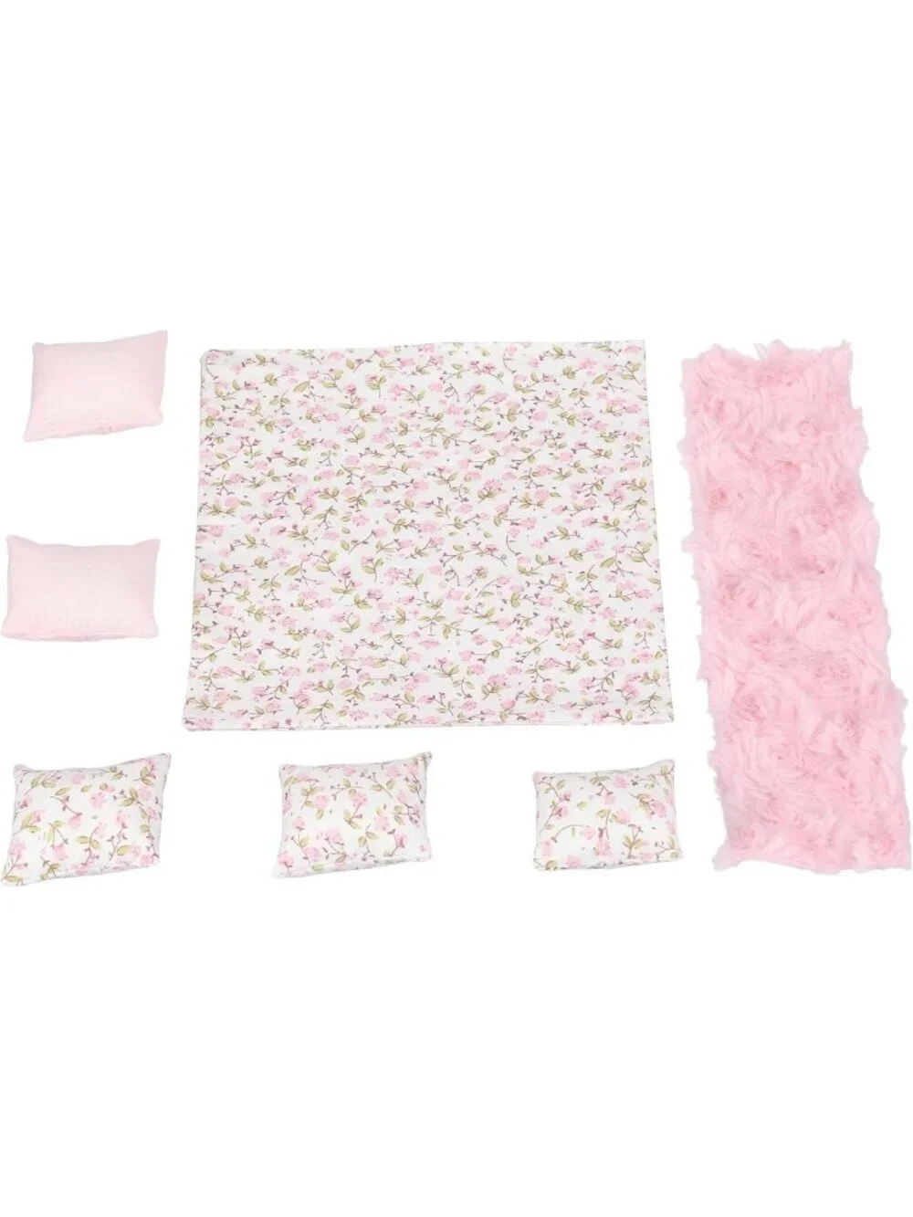 Mini Wooden Dollhouse Bed for 6